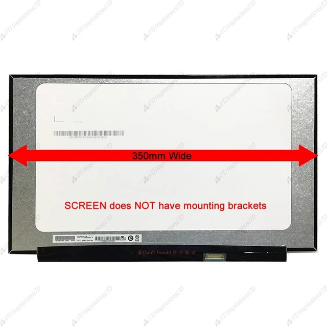 Display WXGA Compatible NT156WHM-N44 1366 x 768 30 pin EDP Connector No Bracket