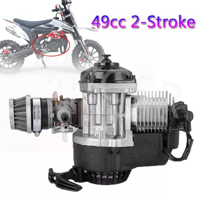 49cc 2 Stroke Engine for Motorcycle Pocket Bike Mini Dirt Pit Bike Quad ATV