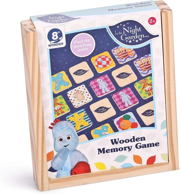 CBEEBIES IN THE Night Garden Wooden Memory Game Set Iggle Piggle Upsy ...