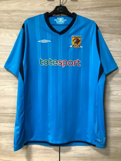 Hull City FC 2009-2010 Away Football Shirt Umbro Soccer Jersey Maglia size XL
