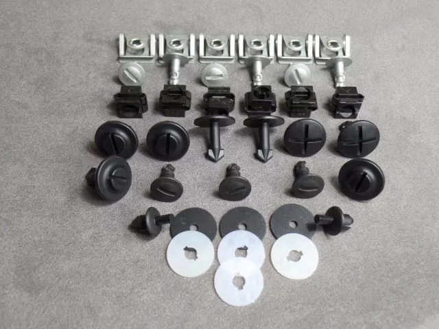 38 Piezas Clips Kit Antiempotramiento Protección Del Engranaje Motor VW Passat 2