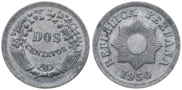 Republica Peruana - Peru - 2 Dos Centavos 1863-1958 - Various Years