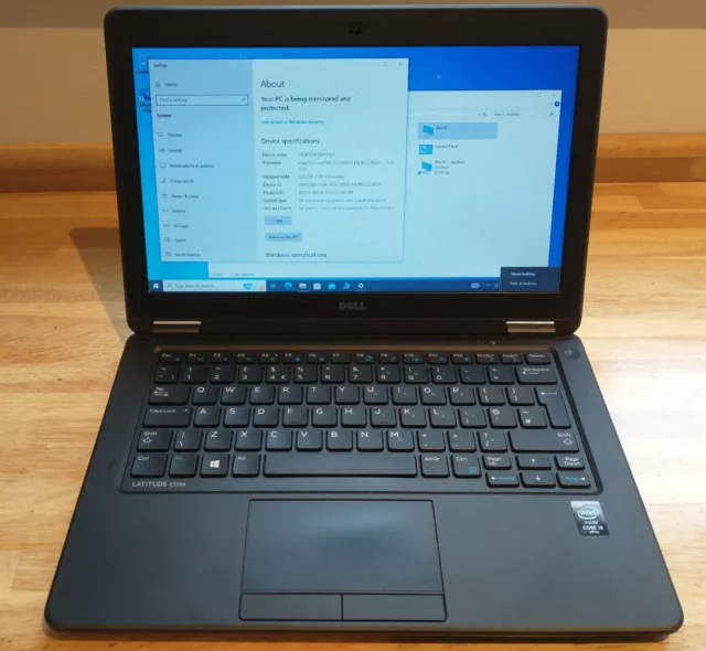 DELL Latitude E7250 Laptop - Win 10 Pro i5 2.30GHz, 8 GB RAM 128 GB Hard Drive