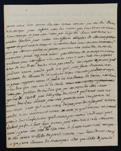 Le Duc De Caylus - Lettre Autographe Signée De 3 Pages Avec Livret Mémoire, 1773 2