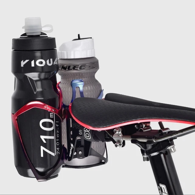 2 Porte-Bidons Vélo ROMOLY - Rotation 360° Universel - Pour Guidon Ou Cadre