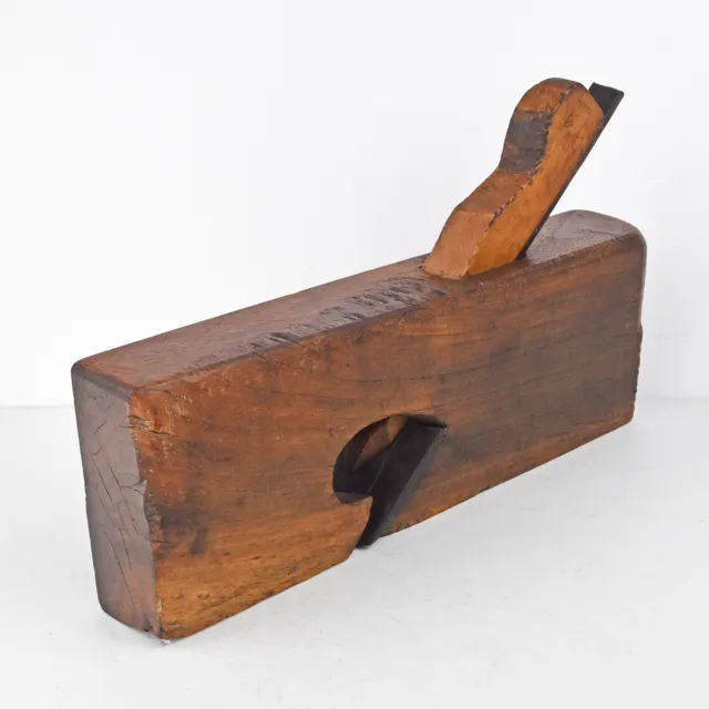 10.75" Wood Skew Rabbet Molding Plane antique / vintage woodworking tool