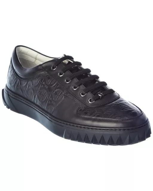 FERRAGAMO SCUBY LEATHER Sneaker Men's Black 5.5 M $379.99 - PicClick