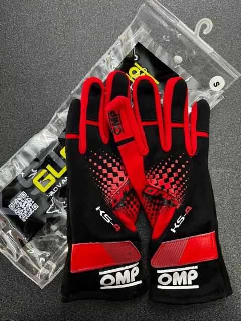 Kk02744E060S Ks-4 Gloves Rosso/Nero Tg. S