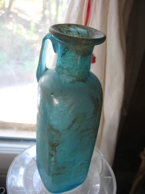 Vase bougeoir amphore en onyx, ancien & vintage 13,5 cm