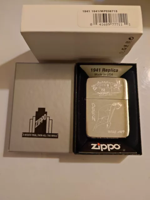 Zippo 208713 1941 Replica Lighter Case - No Inside Guts Insert