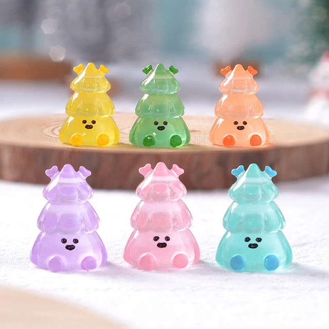 1Pc Mini Christmas Tree Decoration Garden Decor Snow Landscape Model Ornament