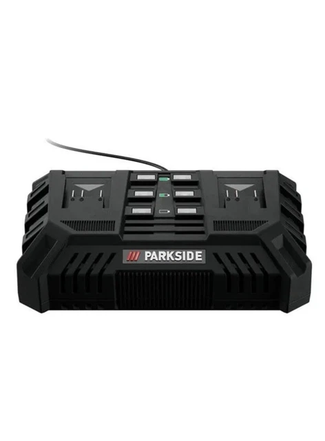 DOPPIO CARICABATTERIE PER PARKSIDE X20V TEAM Serie 20 Volt Batterie - Foto 2