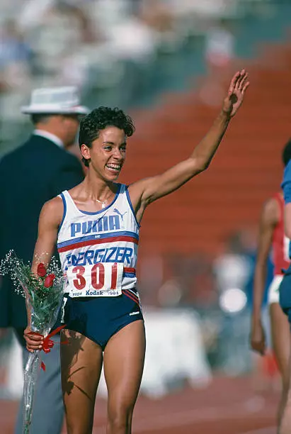 Olympics American Athlete Kim Gallagher At Seoul 1988 3 Old Sports Photo