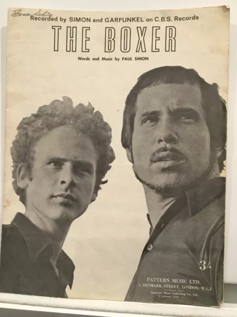 Rare Original Vintage Sheet Music - The Boxer - Simon & Garfunkel