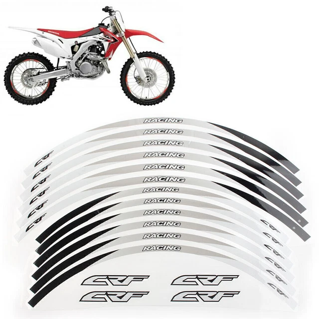 WHEEL RIM STRIPES TAPE DECALS STICKERS For Honda CRF 250L/ RALLY CRF 300L White