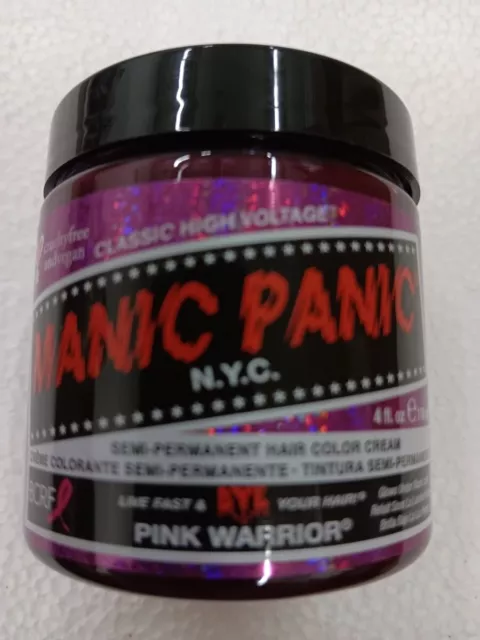 Manic Panic Vegan Semi Permanent Hair Dye Color Cream PINK WARRIOR