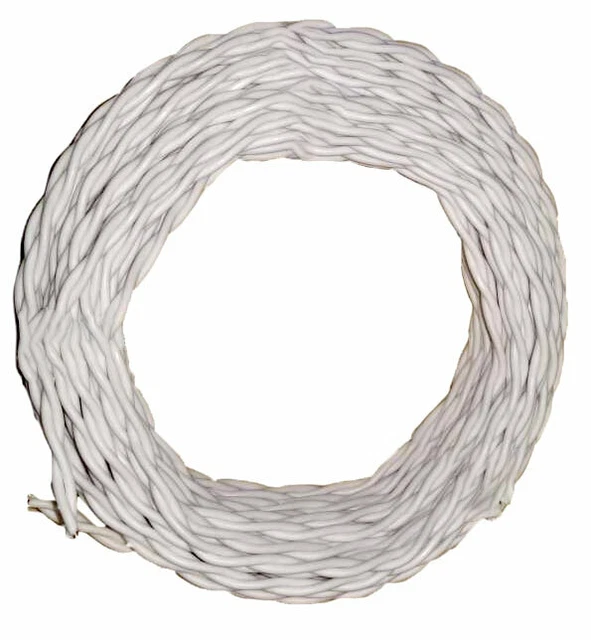 SALE! WHITE TWISTED Wire for Electric Dog Fences 14 Gauge 50 Feet