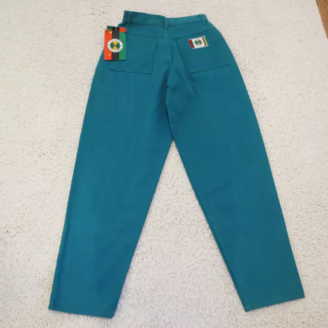 VINTAGE Cross Colours Jeans Mens 28x32 FIT Teal Baggy Rap Hip Hop 90s USA Tag 30