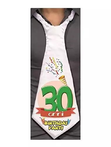 CRAVATTONE 30 ANNI - Cravatta Gadget idea regalo festa 30° Compleanno (Y5X)  EUR 25,88 - PicClick IT