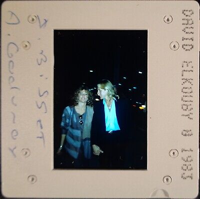 Br8-471 1983 Jacqueline Bisset & Godunov Celebrity Candid Orig 35Mm Color Slide