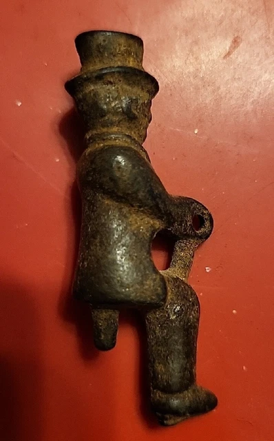 ANTIQUE CAST IRON Driver One Leg Toy Car Taxi Bus Kenton Arcades Hurley