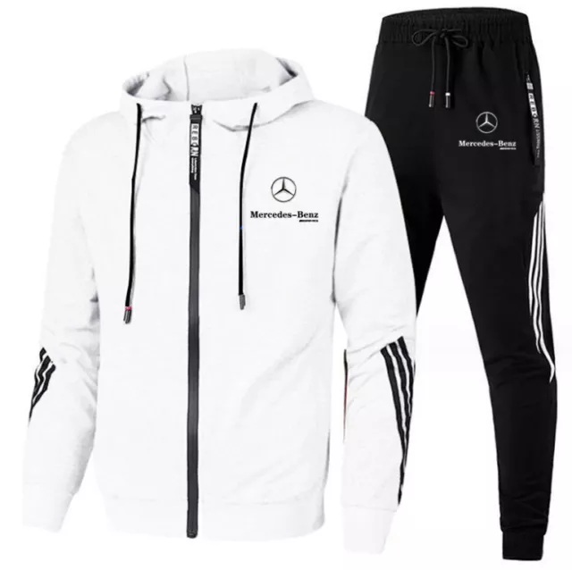 Herren Mercedes-Benz Trainingsanzug Hoodie hose Freizeit Jogging Sport AnzugUT