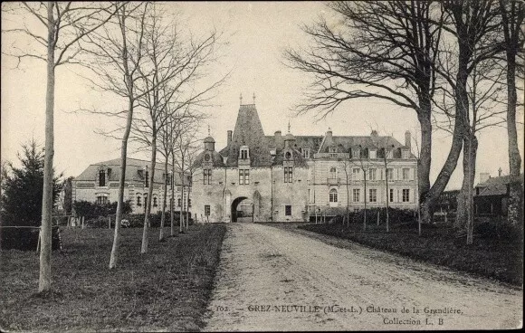 Ak Grez Neuville Maine et Loire, Château de la Grandière - 2920306