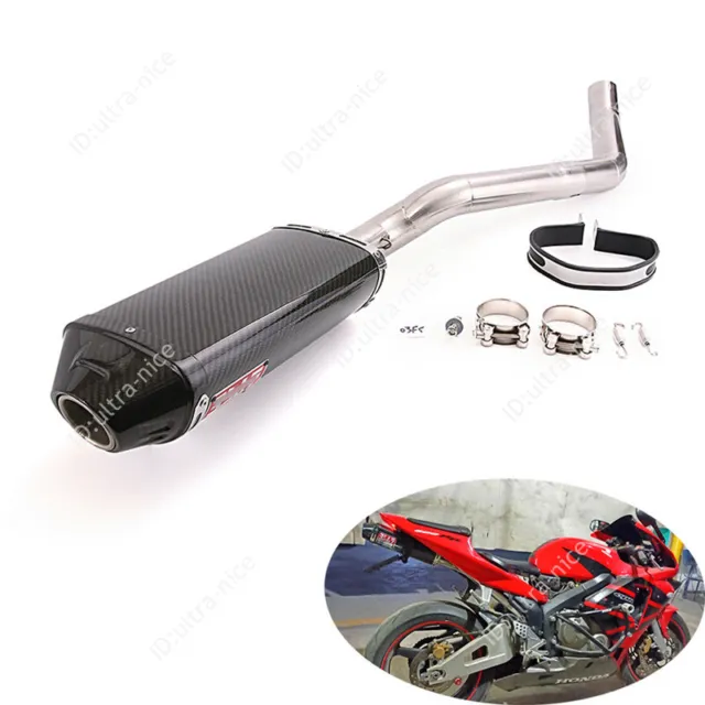 For Honda CBR600RR 2005-2023 F5 Exhaust Tips Real Carbon Fiber Muffler Tail Pipe