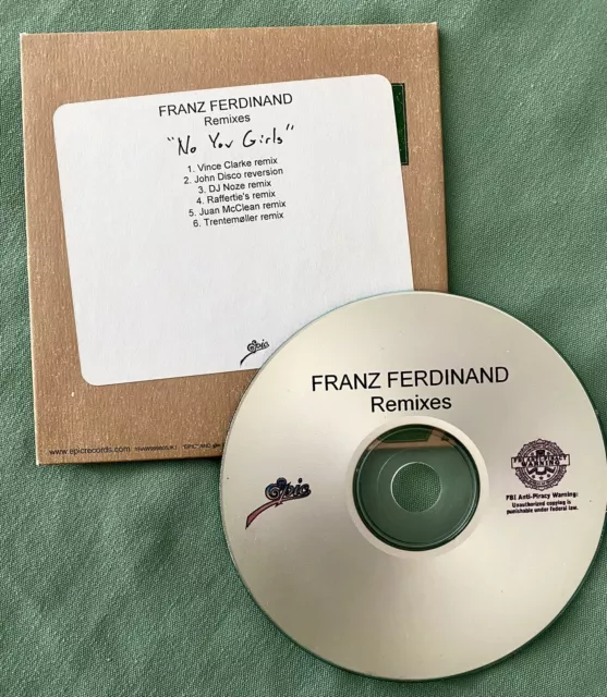Franz Ferd PROMO REMIX CD No You Girls