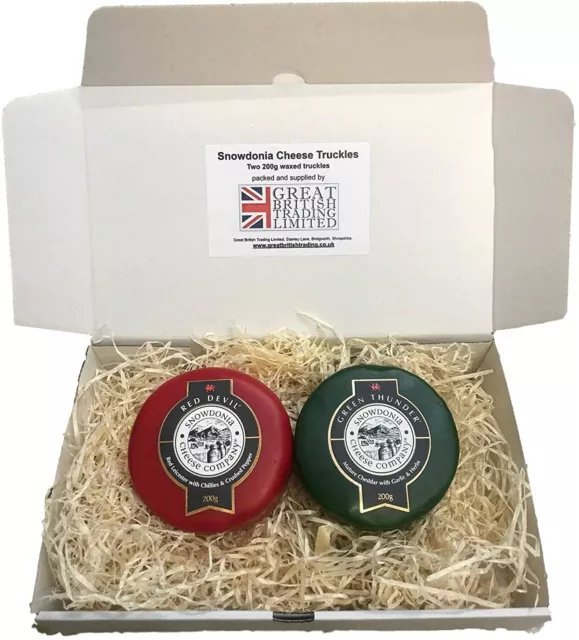 Snowdonia Cheese Company 2X 200g Truckles Red Devil & Green Thunder