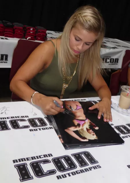 Paige VanZant Signed 11x14 Photo PSA/DNA COA AEW BKFC Picture Autograph Fox 15 2