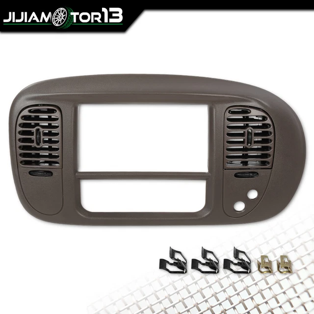 Center Dash Radio Air Vent Bezel Trim Fit For 97-03 Ford F150 Expedition Brown