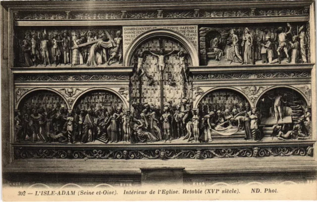 CPA L'Isle Adam Interieur de l'Eglise Retable (1317544)