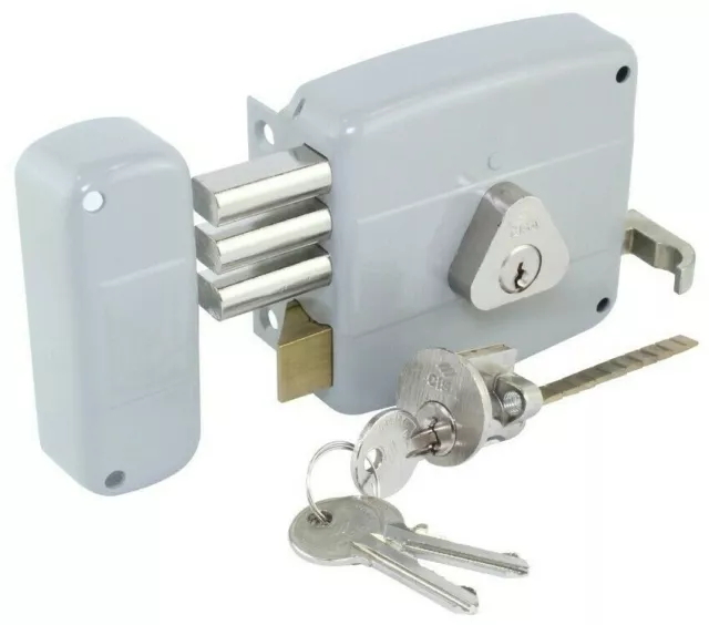 CISA High Security Deadbolt Double Cylinder Rim Lock Door Exterior Lock