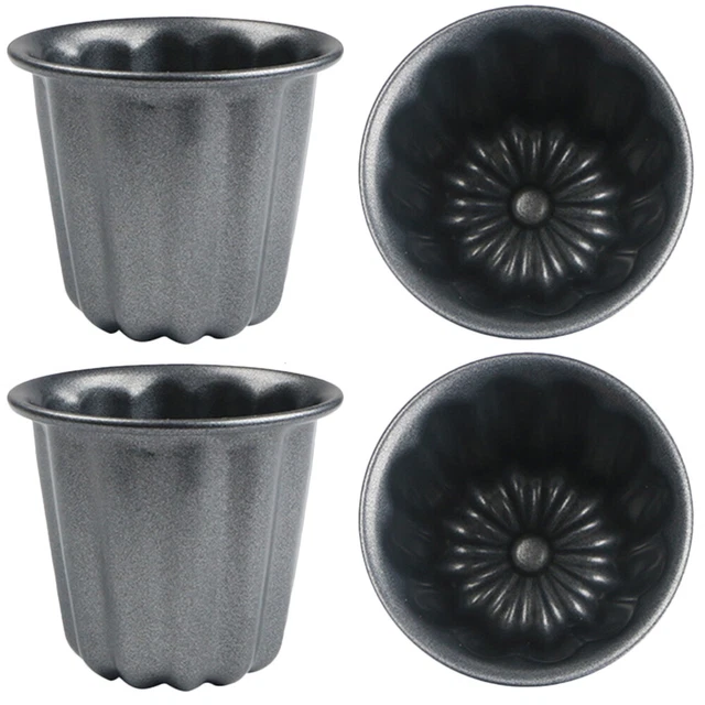 4 pz stampo da forno in pizzo tazze muffin stampi stampo budino tazza di carta