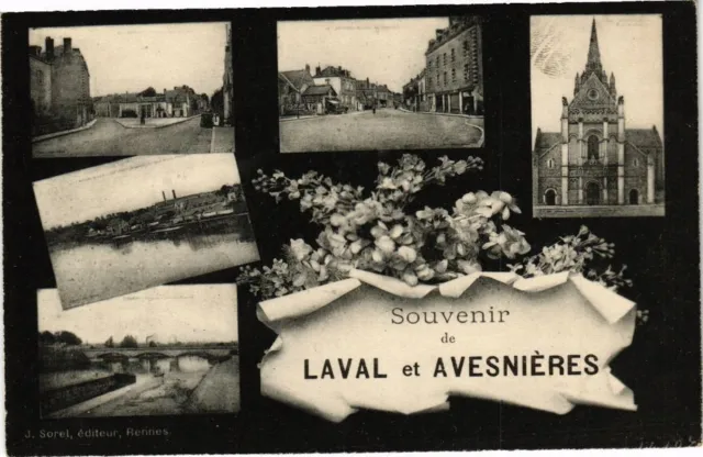 CPA Souvenir de Laval et Avesnieres (265396)