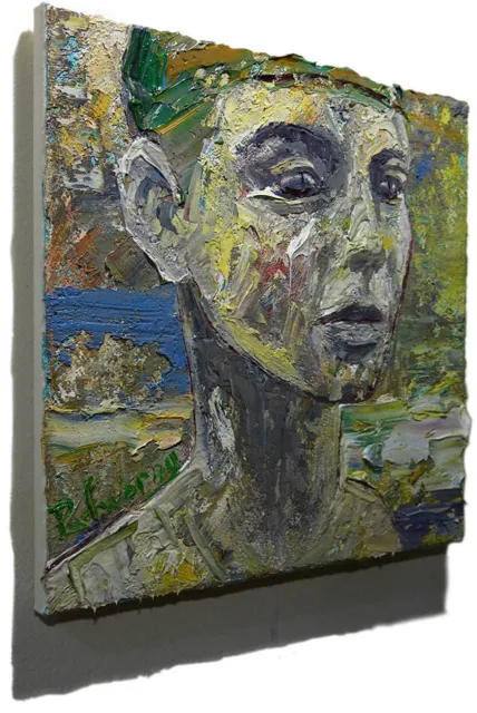 Original Oil█Painting█Vintage█Impressionism█Art Signed Abstract A Portrait -2022