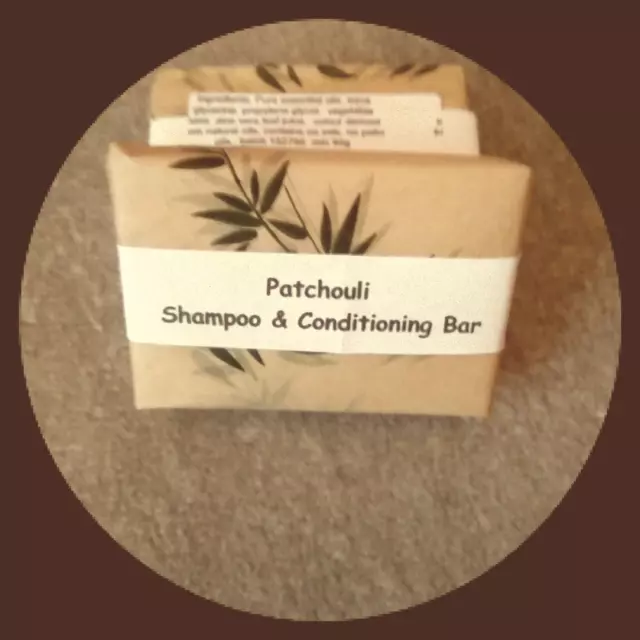 handmade all natural shampoo & conditioning bar  Patchouli