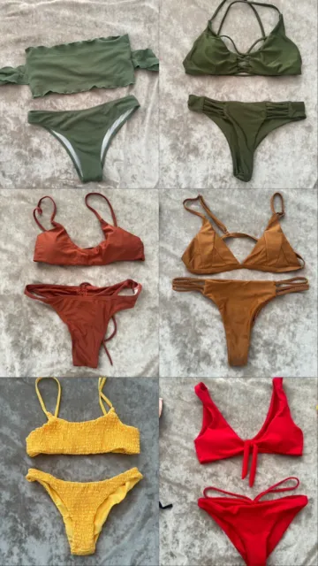 Brand New Bulk Lot Of Bikini Swimsuits X 6 Sz 8