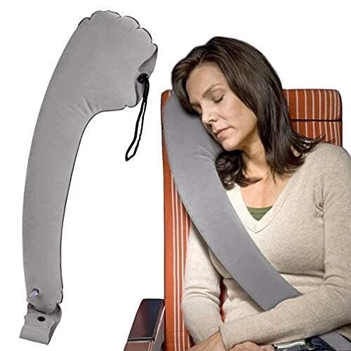 Inflatable Travel Pillow For Neck Head Shoulder Support