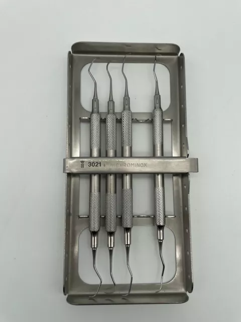 Scaler Küretten 4 Stück - Set / Zahnarzt / Dental Inkl. Aufbewahrungsbox