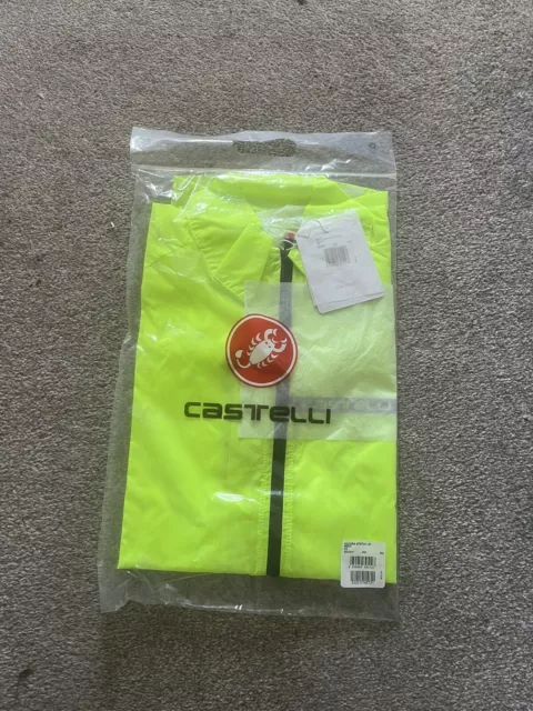 Castelli Mens Squadra Stretch Cycling Jacket - Yellow 3XL