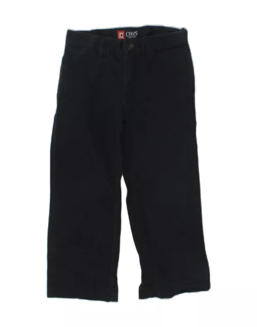 CHAPS Boys Straight Chino Trousers 2-3 Years W20 L16  Navy Blue Cotton AY75