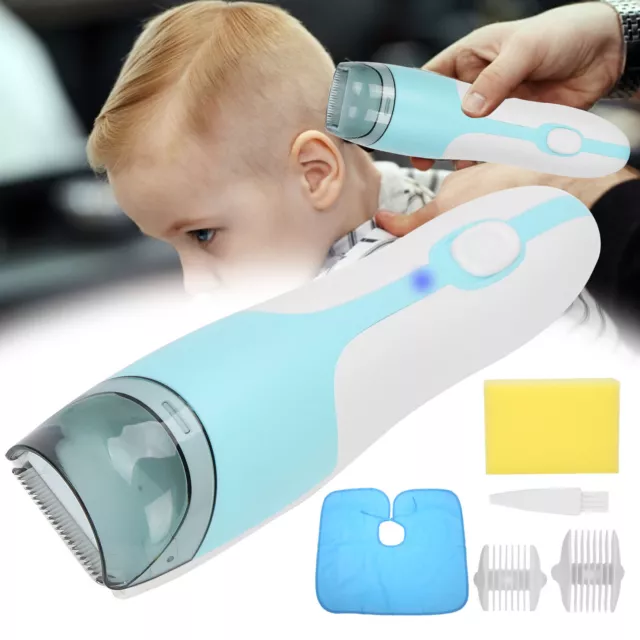 Kid Electric Hair Trimmer Quiet Silent Safe Toddler Clipper Cutting Machine NEW