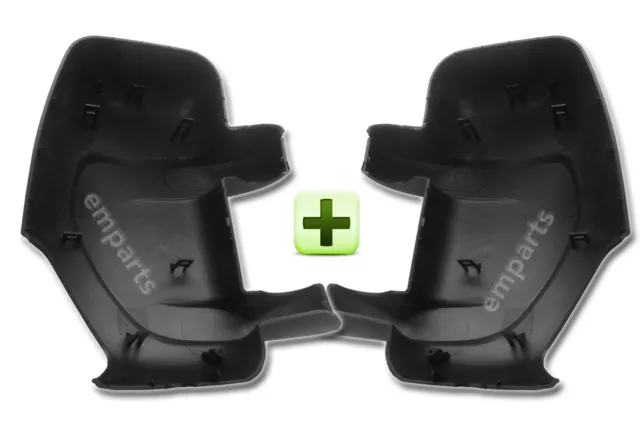 For Renault Master Door Wing Mirror Cover 2010 -2018 MK3 Pair O/S + N/S Black 3