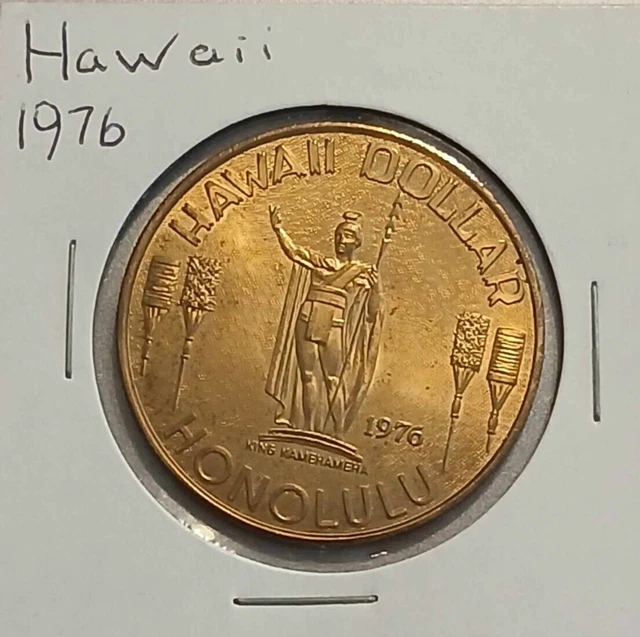 1976 BRASS HAWAII Dollar Honolulu - Aloha From Hawaii Waikiki