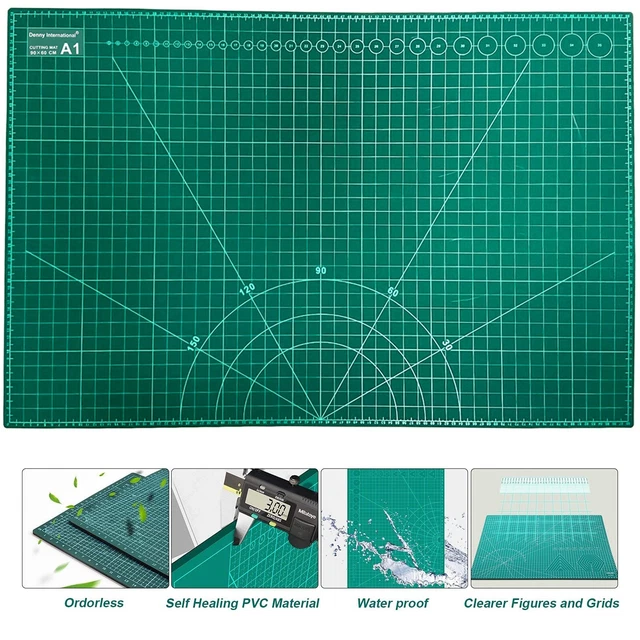 A1 CUTTING MAT Non Slip Self Healing Printed Grid Lines £11.65