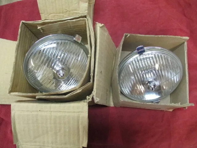 NOS Lucas Back-Mount WFT576 Fog Lamp Pair, MINT Condition