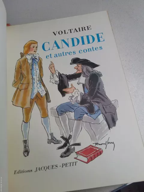 VOLTAIRE-CANDIDE-ILLUSTRÉ par RAOUL SERRES-Relié-1947-Ex sur VÉLIN-LITTÉRATURE