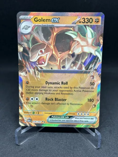 Golem ex - 076/165 - SV: Scarlet and Violet 151 - Pokemon